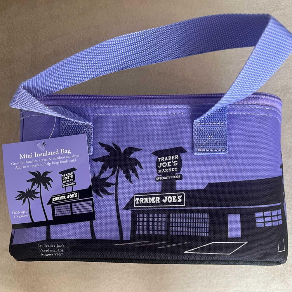New Trader Joe’s Mini Insulated Bag in Purple